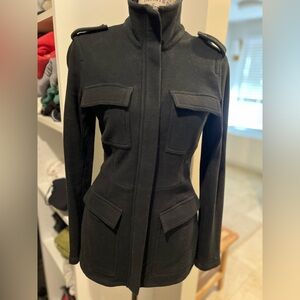 James Perse Women's Black Military Style Jacket size 1